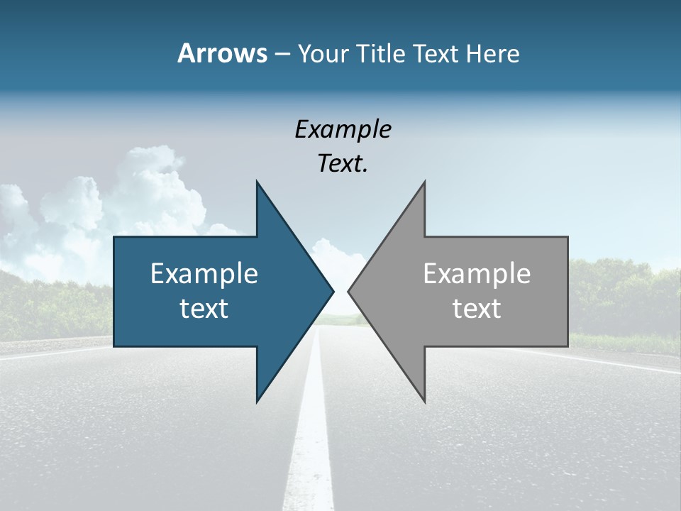 Freedom Route Drive PowerPoint Template