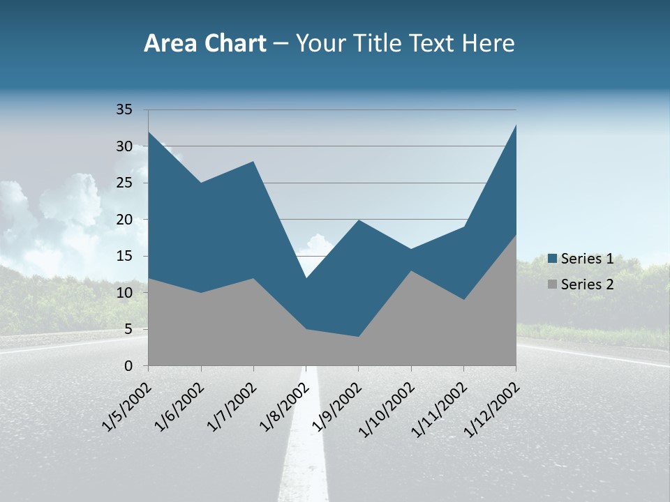 Freedom Route Drive PowerPoint Template