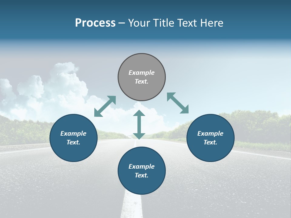 Freedom Route Drive PowerPoint Template
