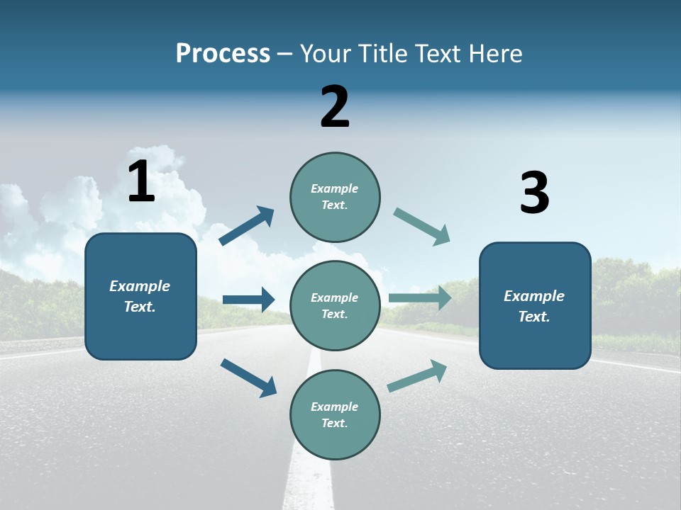 Freedom Route Drive PowerPoint Template
