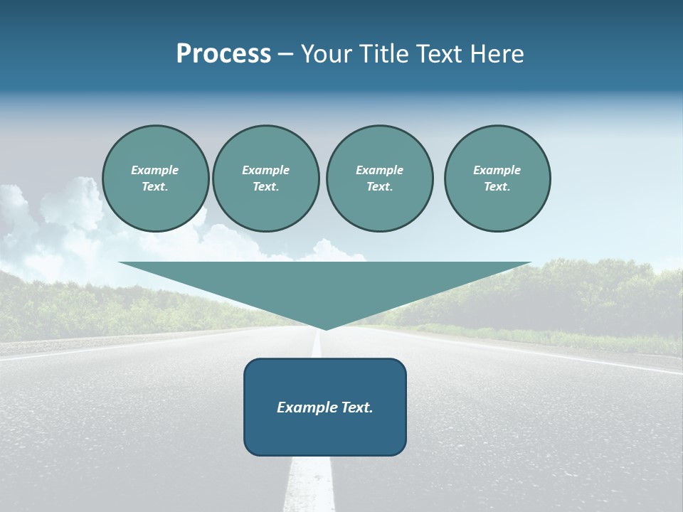 Freedom Route Drive PowerPoint Template