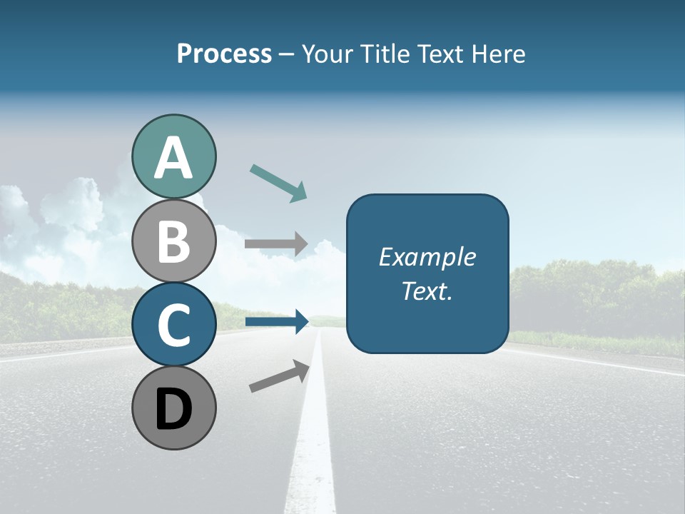 Freedom Route Drive PowerPoint Template