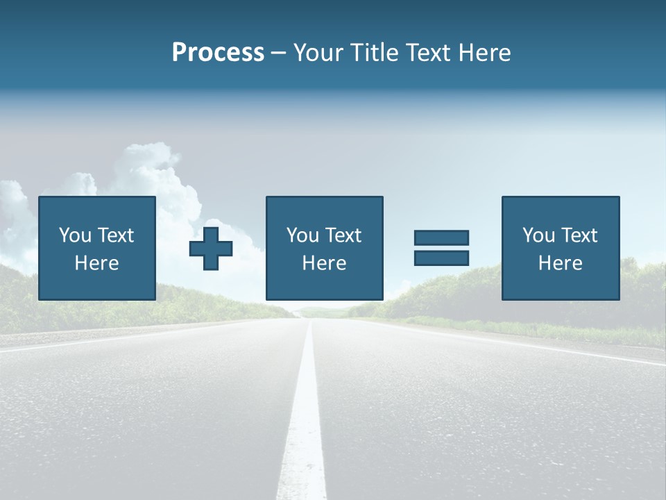 Freedom Route Drive PowerPoint Template