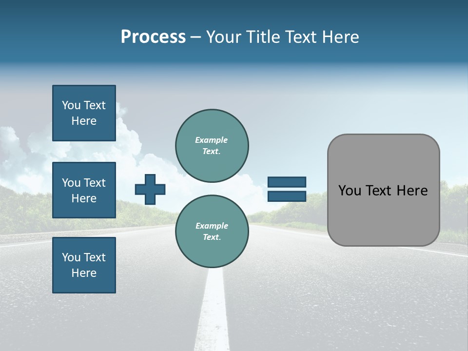 Freedom Route Drive PowerPoint Template