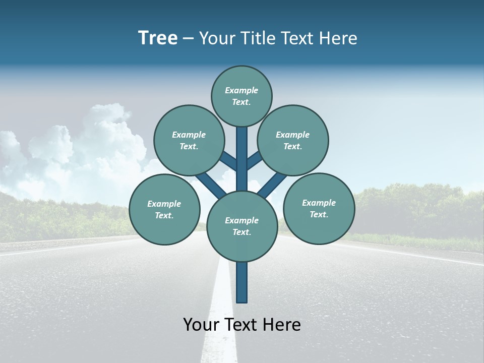 Freedom Route Drive PowerPoint Template