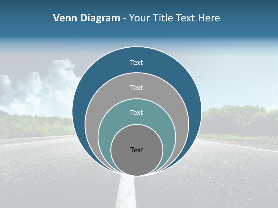 Freedom Route Drive PowerPoint Template