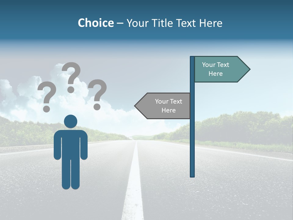 Freedom Route Drive PowerPoint Template