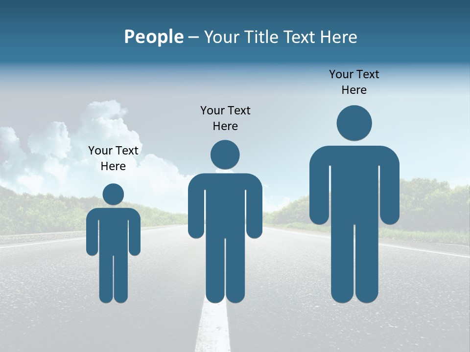 Freedom Route Drive PowerPoint Template