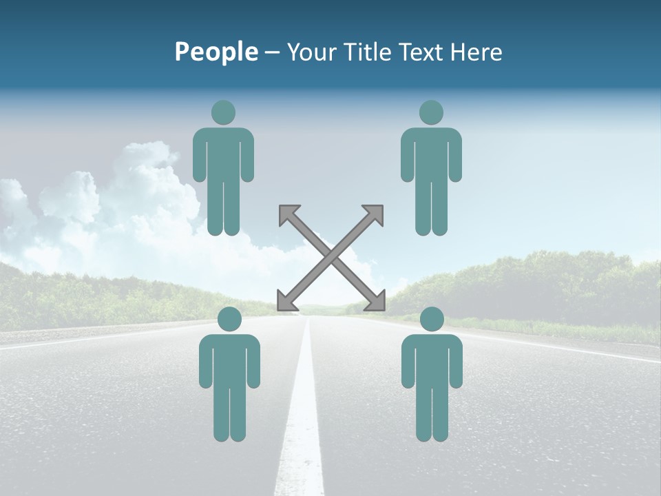 Freedom Route Drive PowerPoint Template