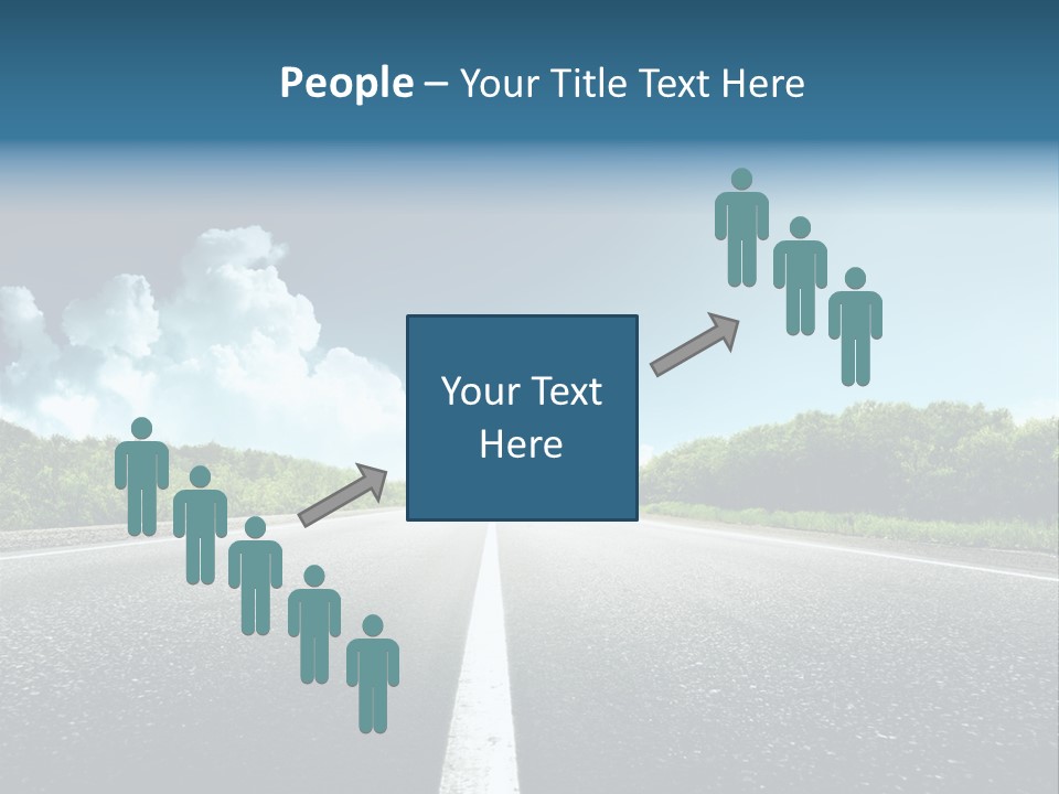 Freedom Route Drive PowerPoint Template