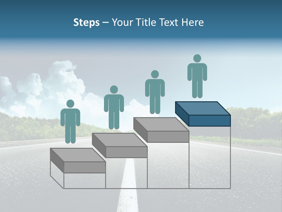 Freedom Route Drive PowerPoint Template