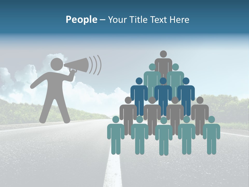 Freedom Route Drive PowerPoint Template