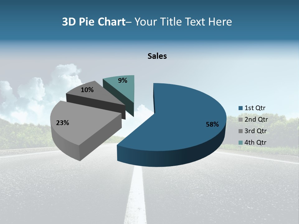 Freedom Route Drive PowerPoint Template
