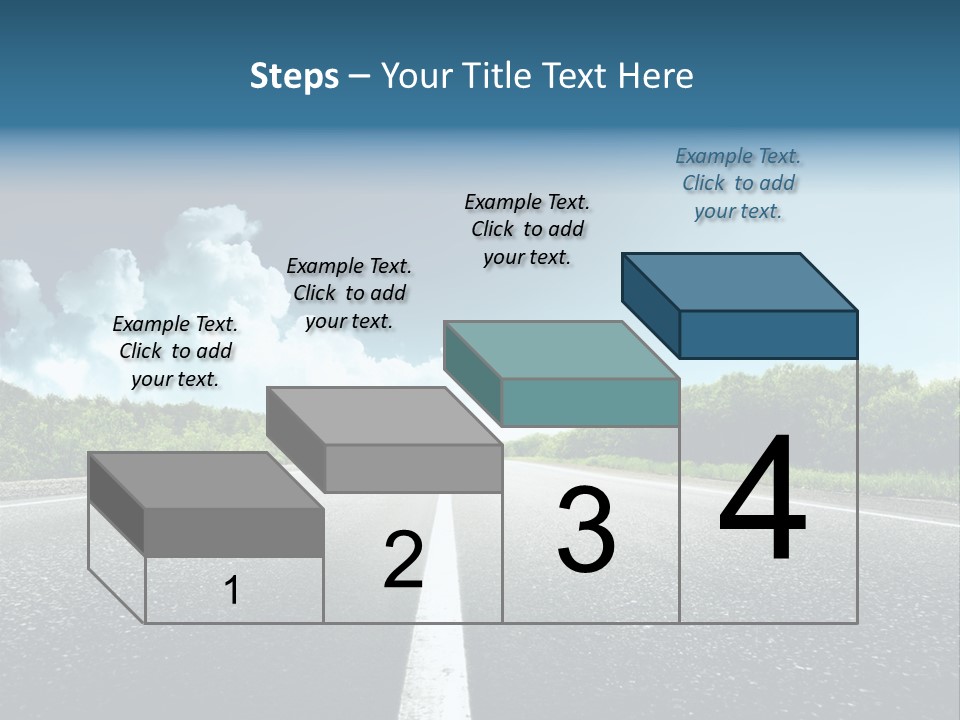 Freedom Route Drive PowerPoint Template