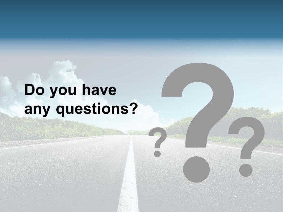 Freedom Route Drive PowerPoint Template