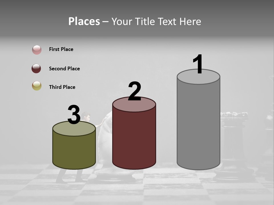 Education Man Step PowerPoint Template