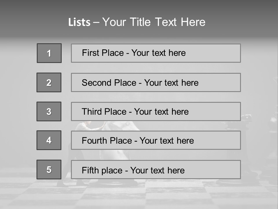 Education Man Step PowerPoint Template