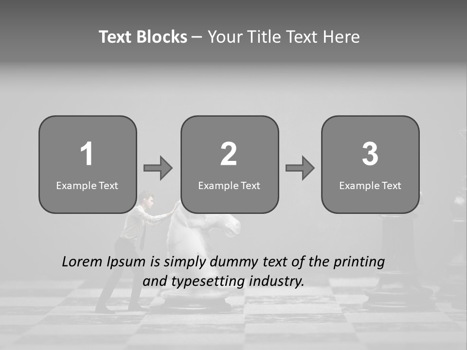 Education Man Step PowerPoint Template