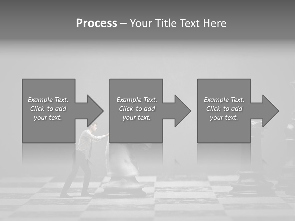 Education Man Step PowerPoint Template
