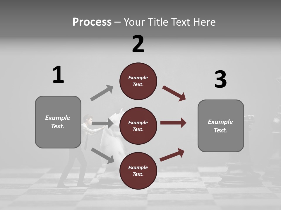 Education Man Step PowerPoint Template
