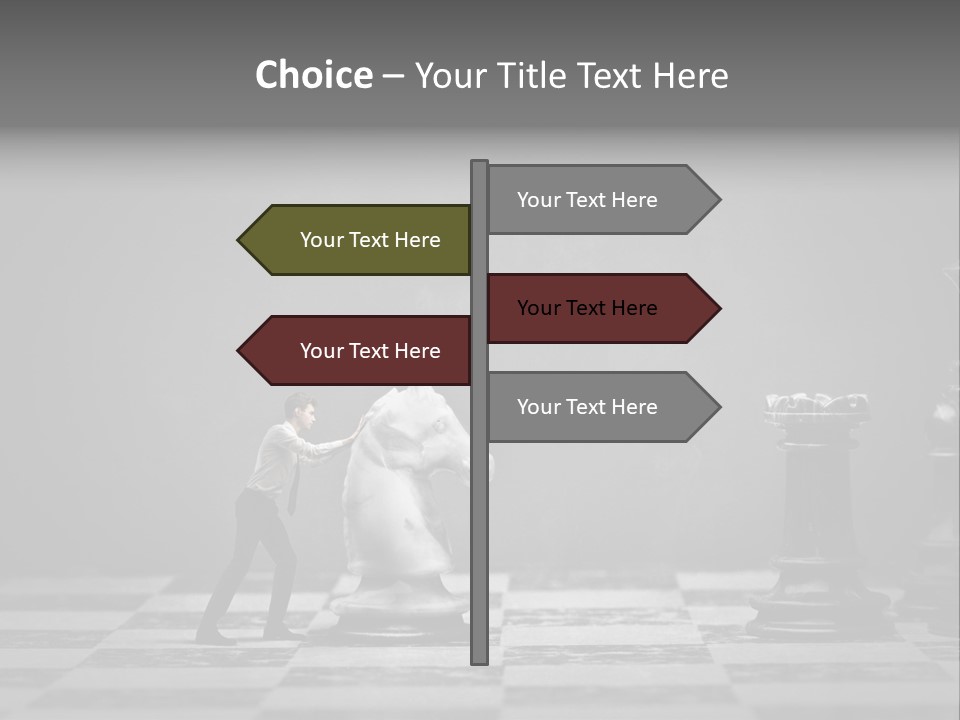 Education Man Step PowerPoint Template