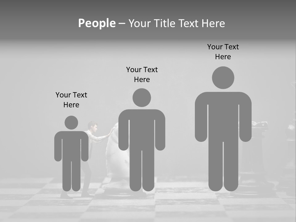 Education Man Step PowerPoint Template