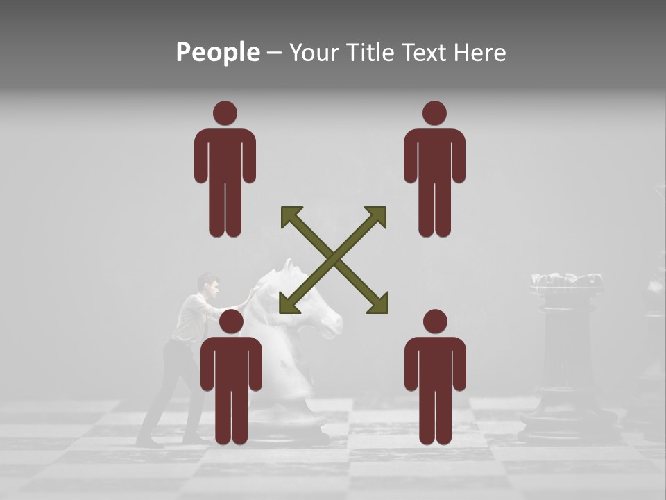 Education Man Step PowerPoint Template