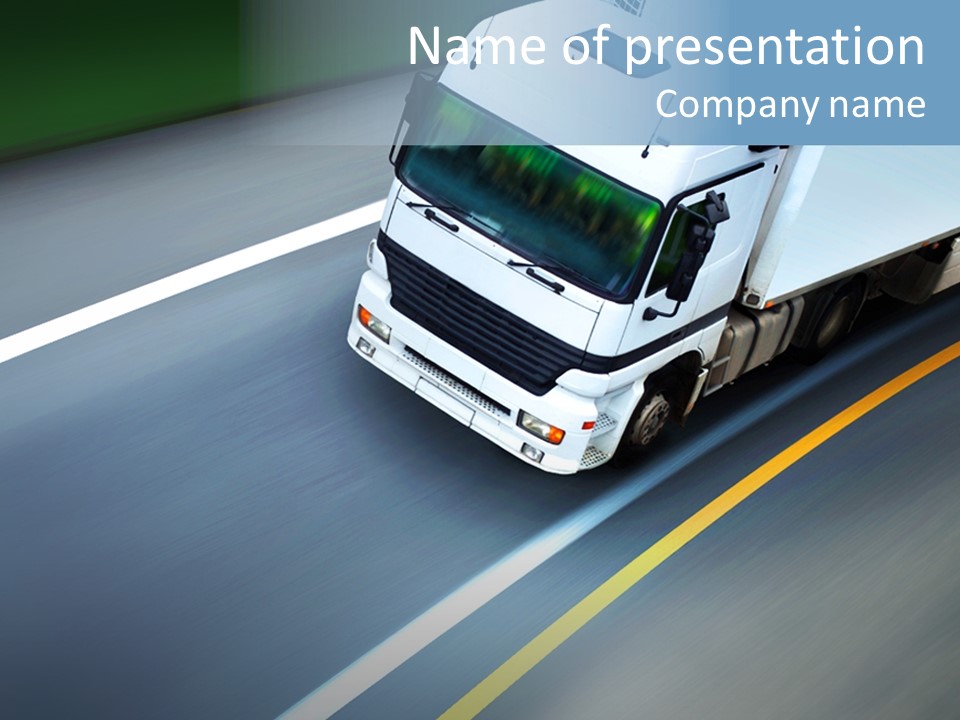 Transport Driver Transportation PowerPoint Template