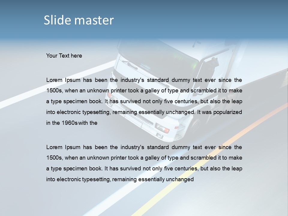 Transport Driver Transportation PowerPoint Template