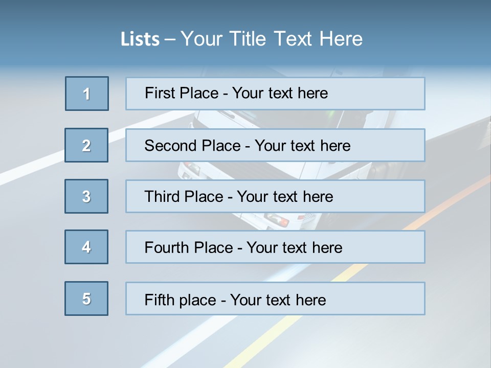 Transport Driver Transportation PowerPoint Template