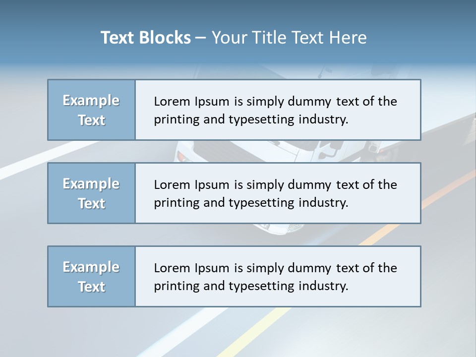Transport Driver Transportation PowerPoint Template