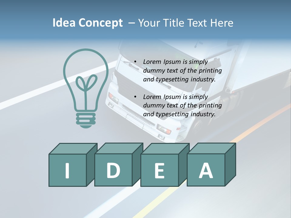 Transport Driver Transportation PowerPoint Template