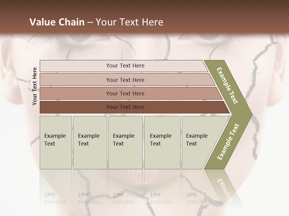 Natural Caucasian Eyes PowerPoint Template