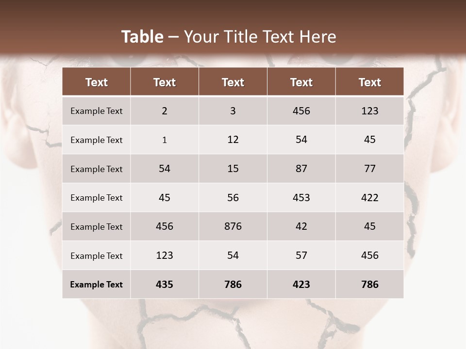Natural Caucasian Eyes PowerPoint Template
