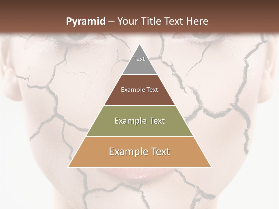 Natural Caucasian Eyes PowerPoint Template