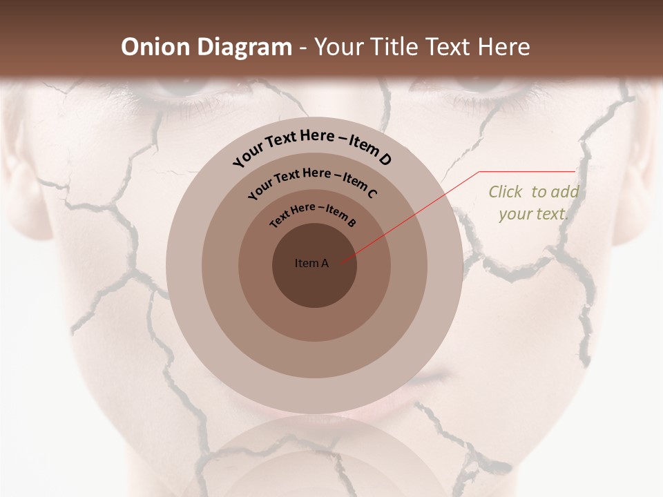 Natural Caucasian Eyes PowerPoint Template