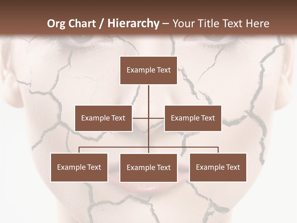 Natural Caucasian Eyes PowerPoint Template