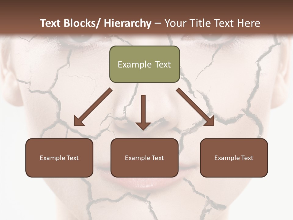 Natural Caucasian Eyes PowerPoint Template