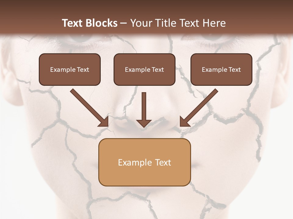 Natural Caucasian Eyes PowerPoint Template