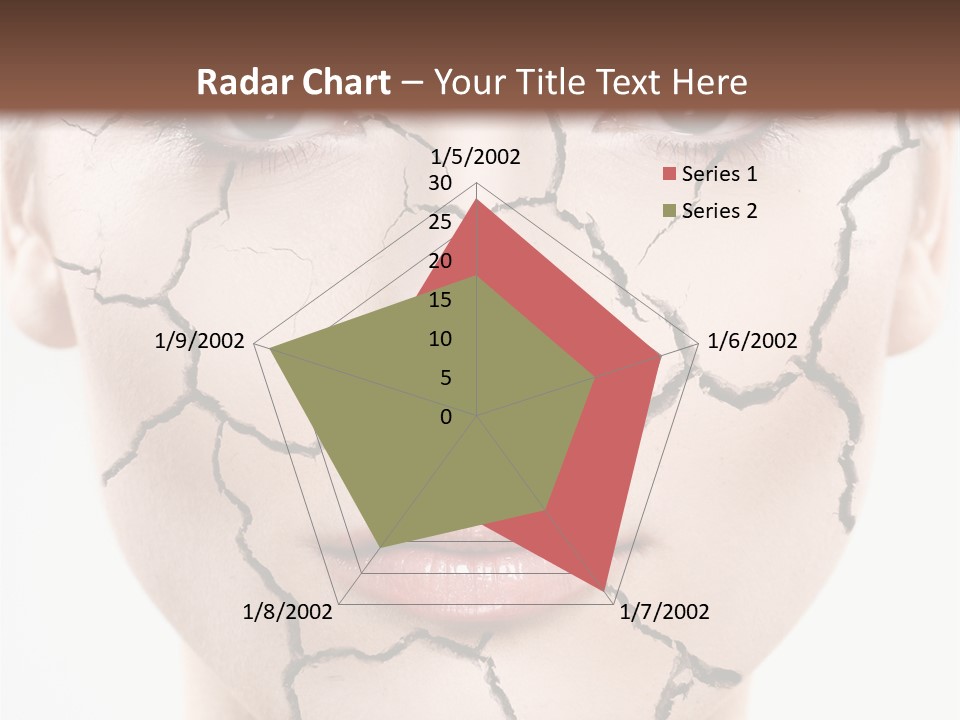 Natural Caucasian Eyes PowerPoint Template