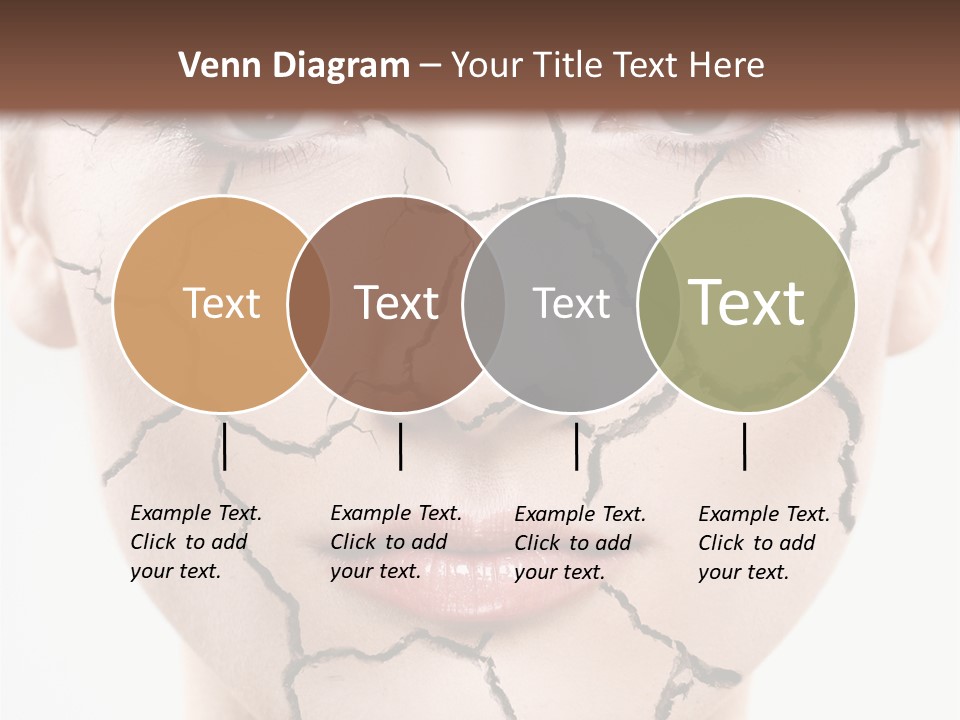 Natural Caucasian Eyes PowerPoint Template