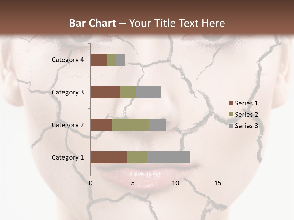 Natural Caucasian Eyes PowerPoint Template
