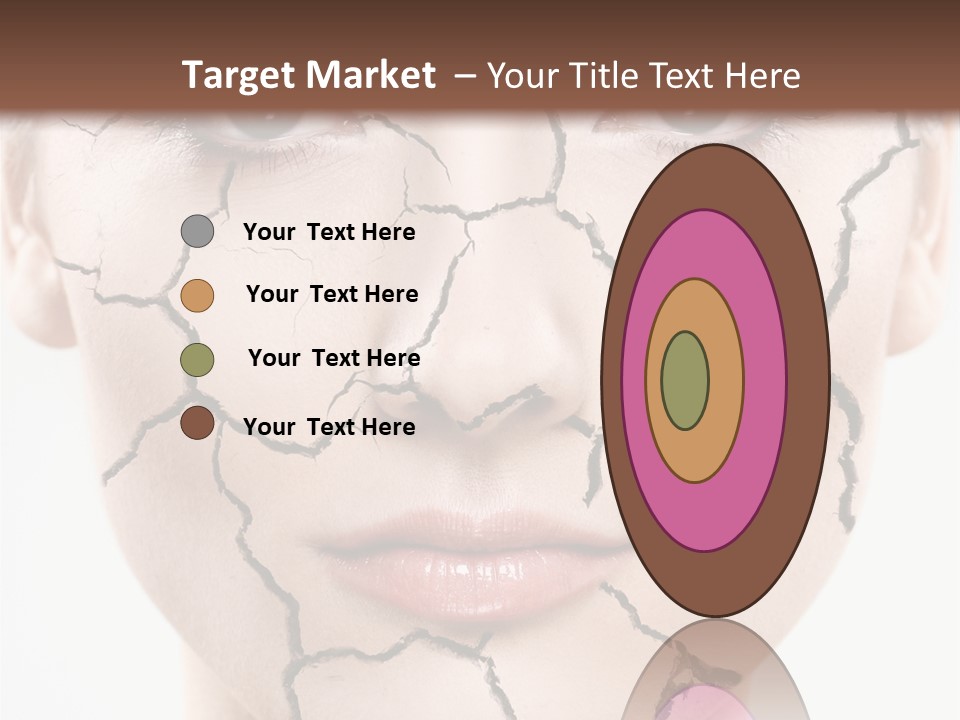 Natural Caucasian Eyes PowerPoint Template