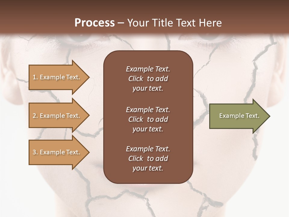 Natural Caucasian Eyes PowerPoint Template