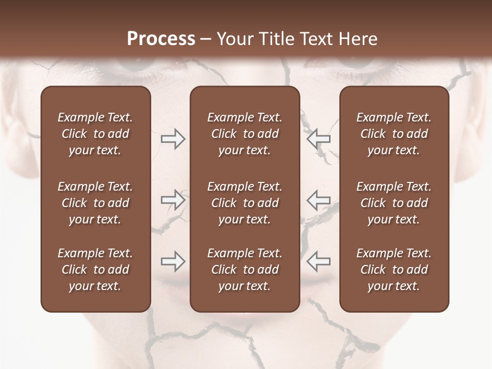 Natural Caucasian Eyes PowerPoint Template