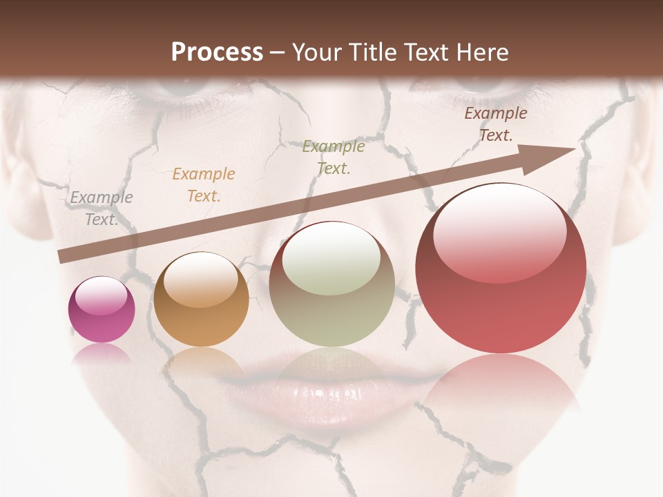 Natural Caucasian Eyes PowerPoint Template