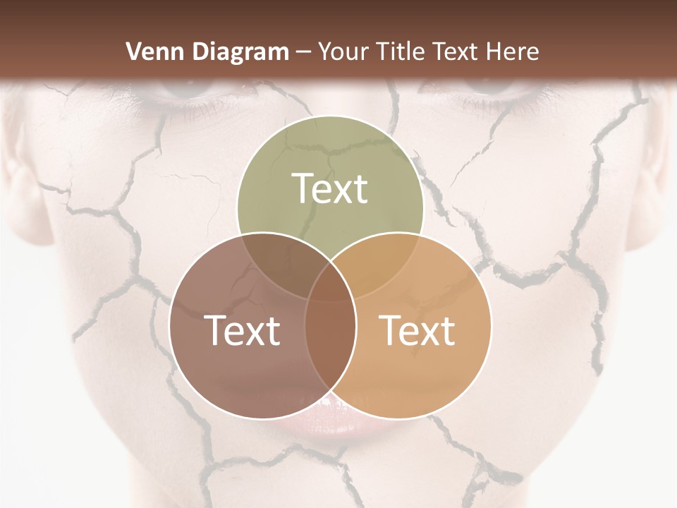 Natural Caucasian Eyes PowerPoint Template