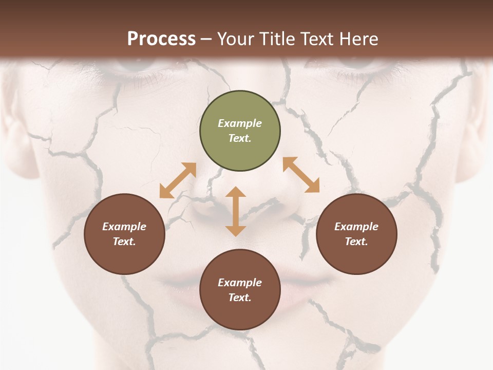 Natural Caucasian Eyes PowerPoint Template