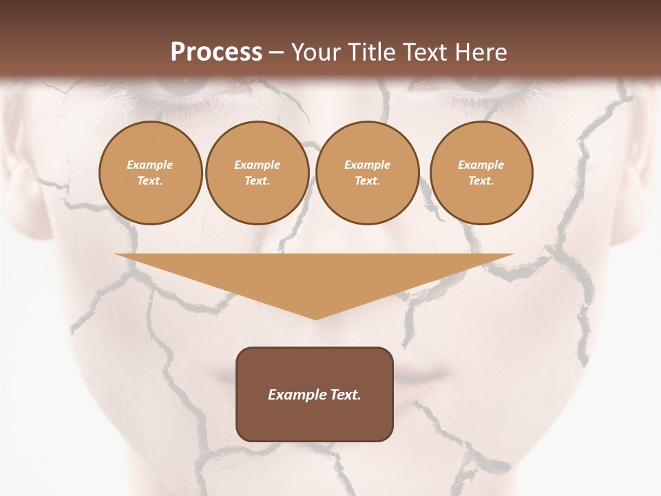 Natural Caucasian Eyes PowerPoint Template