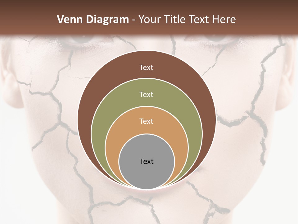 Natural Caucasian Eyes PowerPoint Template